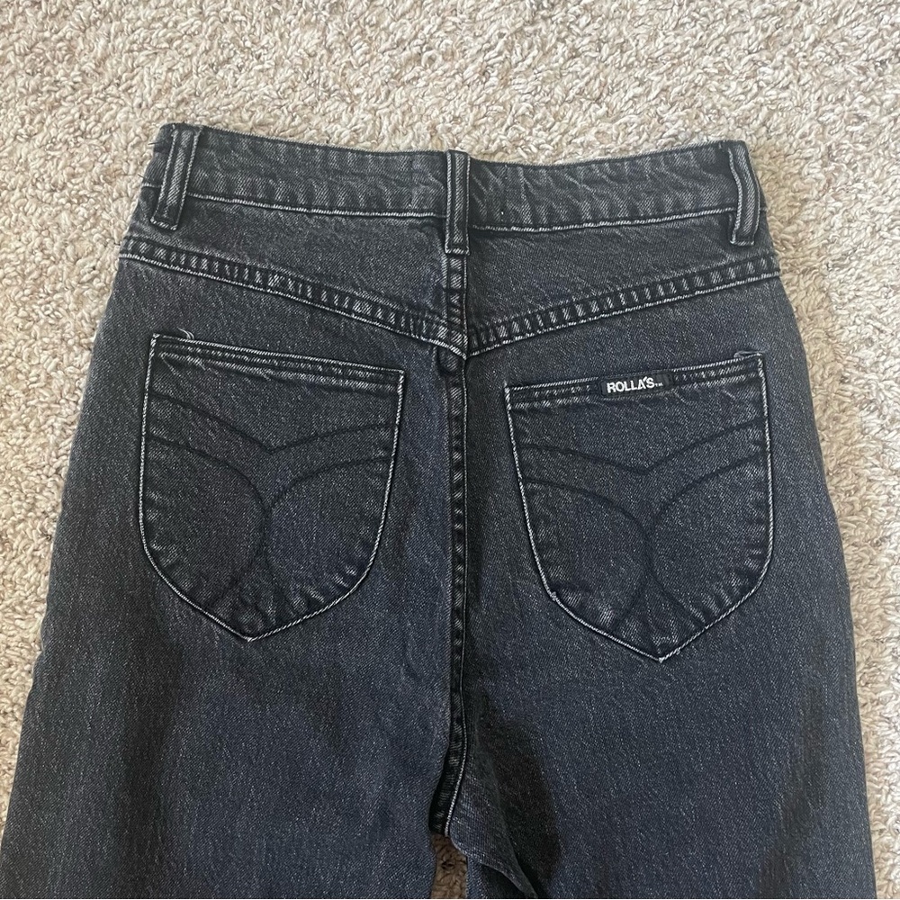 Rolla's Dusters High Rise Jeans in Black - Picture 4 of 8